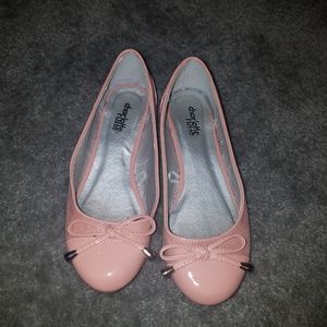Pink flats